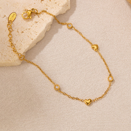 Daily Heart Chain Bracelet