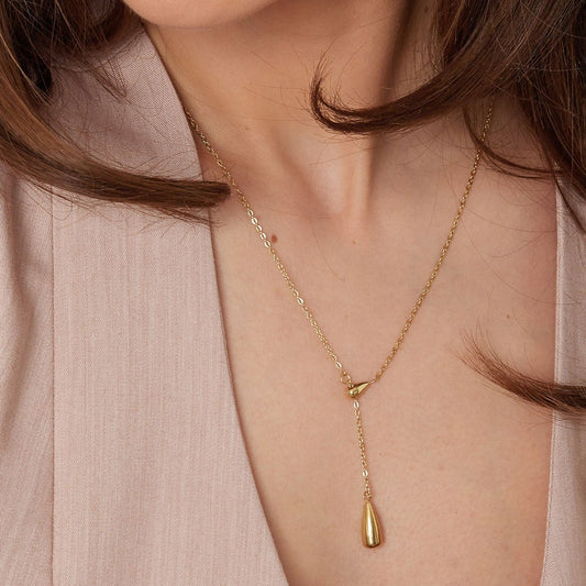 Necklace with Drop Charm