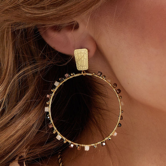 Solstice Bead Hoops