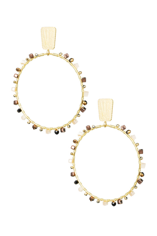 Solstice Bead Hoops