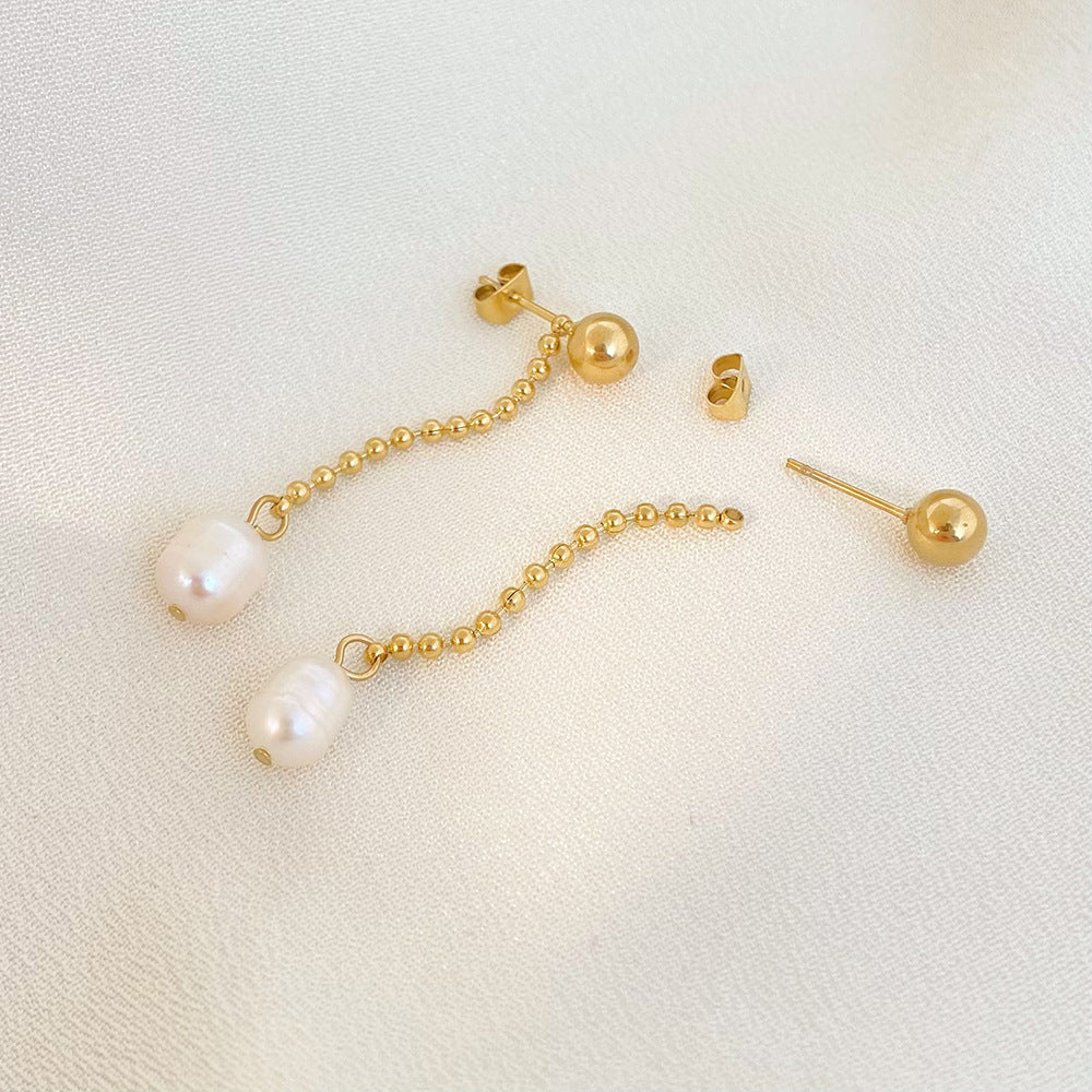 Âme Claire Gold Stud Earrings