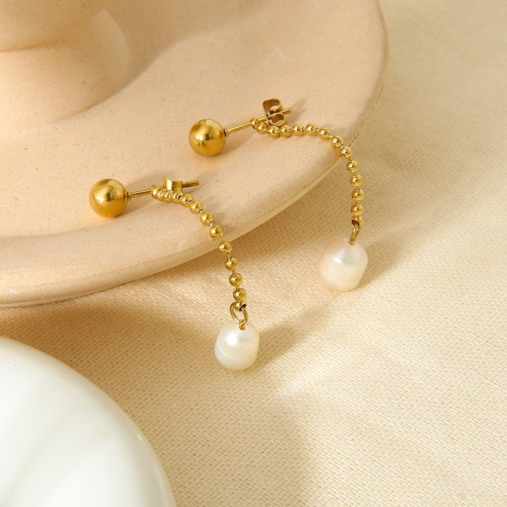 Âme Claire Gold Stud Earrings
