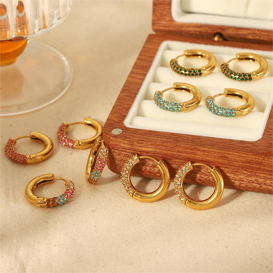 Earrings Desire Gold/White