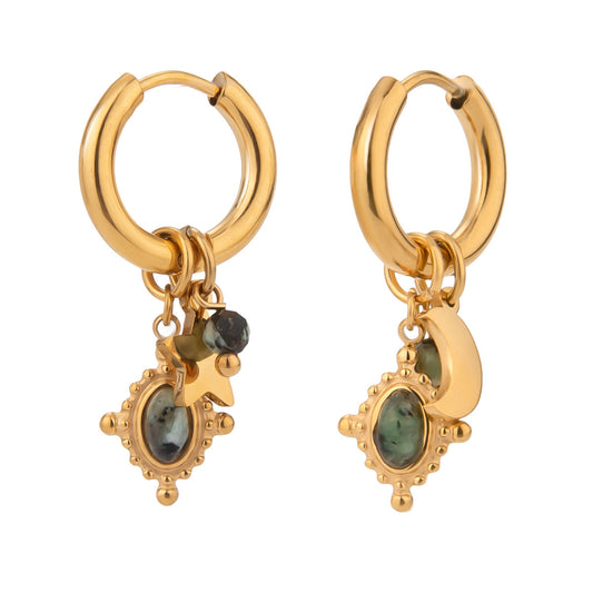Temple Green Earrings