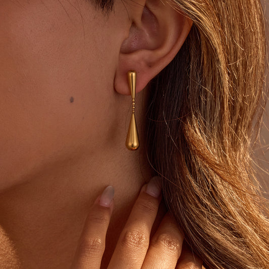 Droplet Earrings Gold