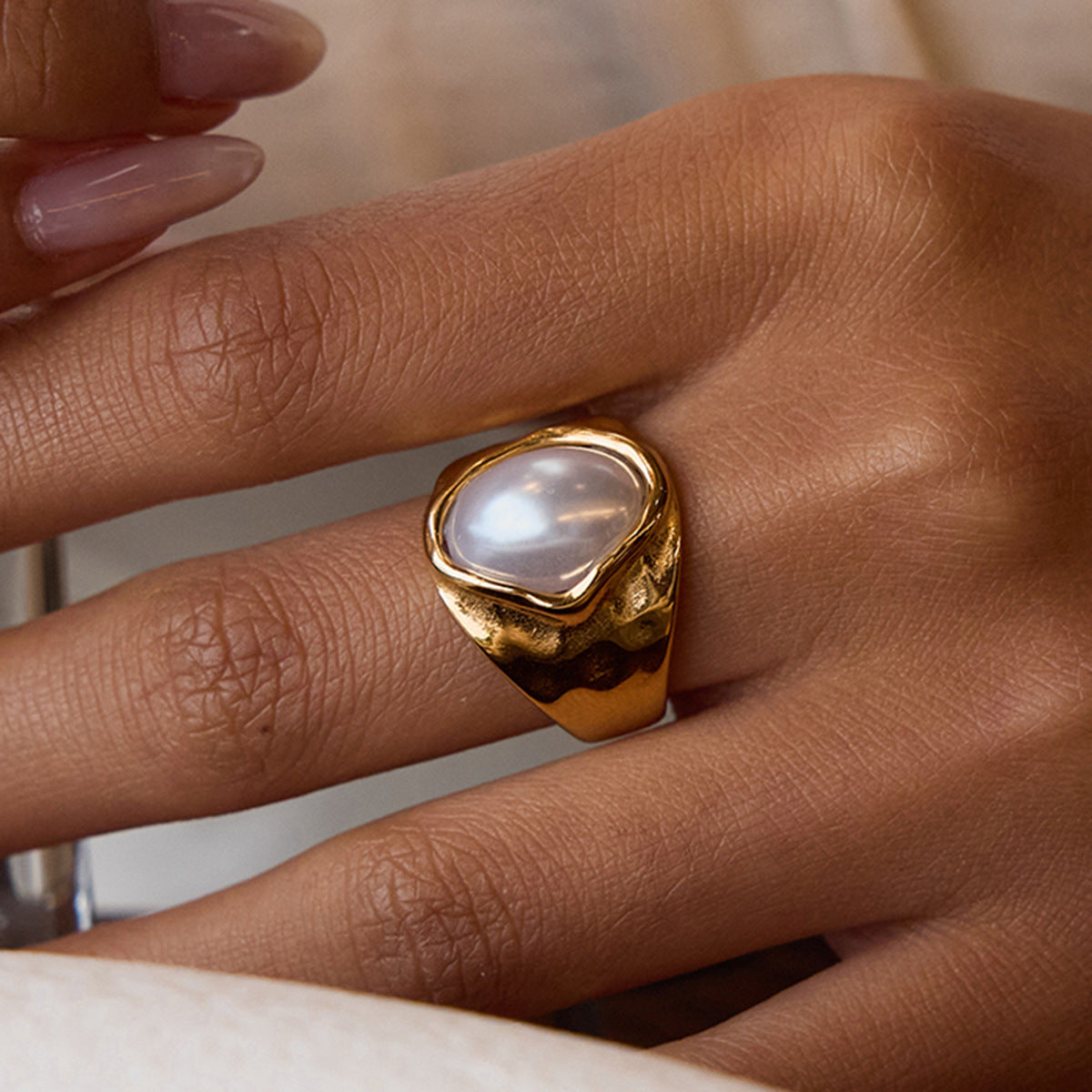 Parel Soleil Ring Gold